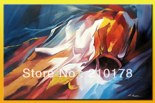 

handmade oil painting on canvas modern 100% Best Art Modern Abstract oil painting original directly from artis XD1-129