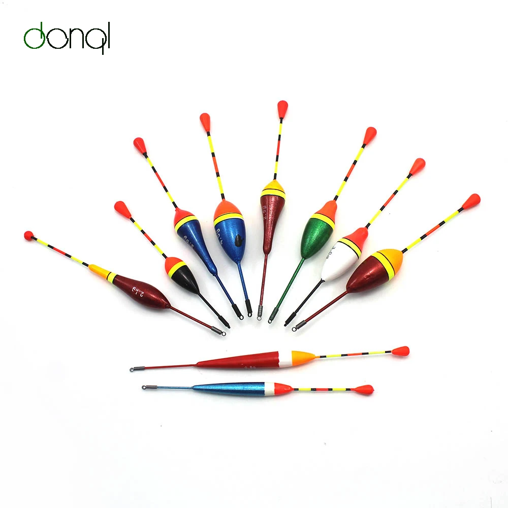 10Pcs/Lot Fishing Floats Set Buoy Bobber Fishing Light Stick Floats