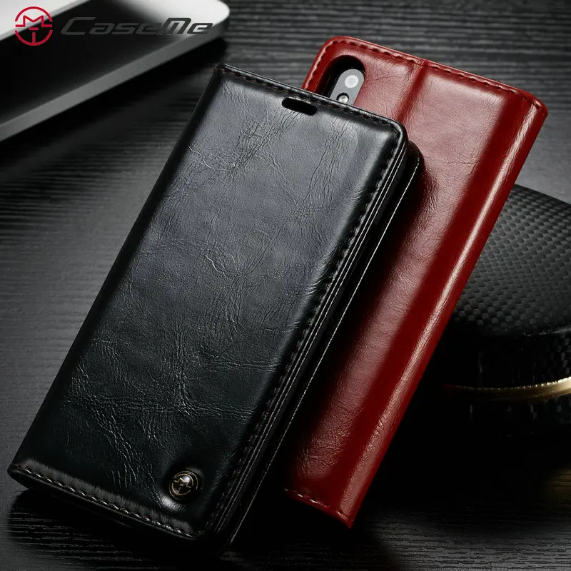 

For iPhone X XS Max5 5S SE 6 6 Plus 7 Plus 8 Plus X Wallet Leather Case Smooth Luxury Magnetic Credit Card Money Cash Stand Case
