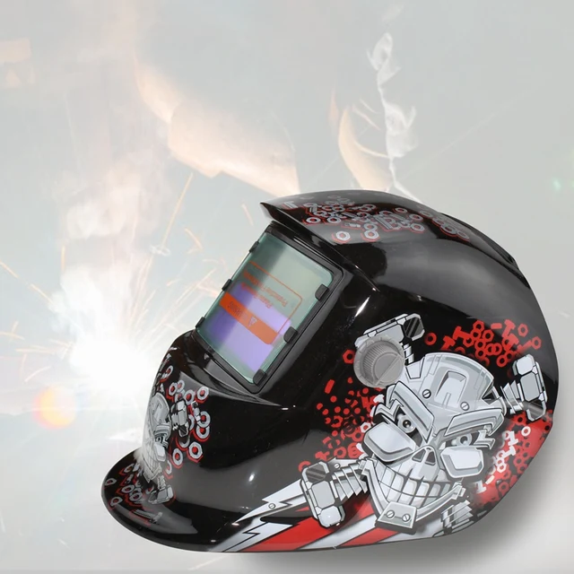 US $23.81  2018 New Solar Pro Welding Mask Automatic Darkening Welding Helmet Nut Head Pattern Fashion Appeara
