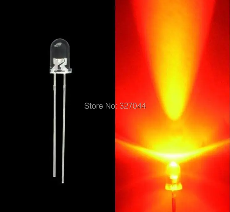 

Wholesale DHL free shipping 5000pcs/ Lot 4.8mm 5mm water clear traffic light DIP LED Yellow /Red / Green Led diode