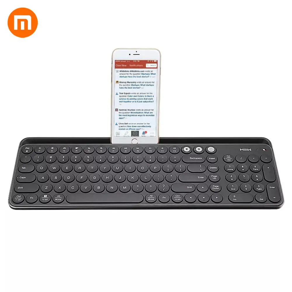 

HOT Xiaomi Miiiw MWBK01 Bluetooth Dual Mode Keyboard 104 Keys 2.4GHz Multi System Compatible Wireless Portable Keyboard