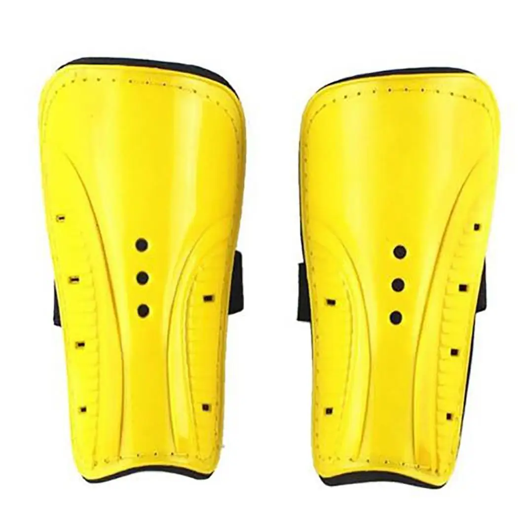 Профессиональный футбол с тремя отверстиями тонкий и легкий голени Flapper Спортивная Безопасность Защита ног детская защита - Цвет: yellow