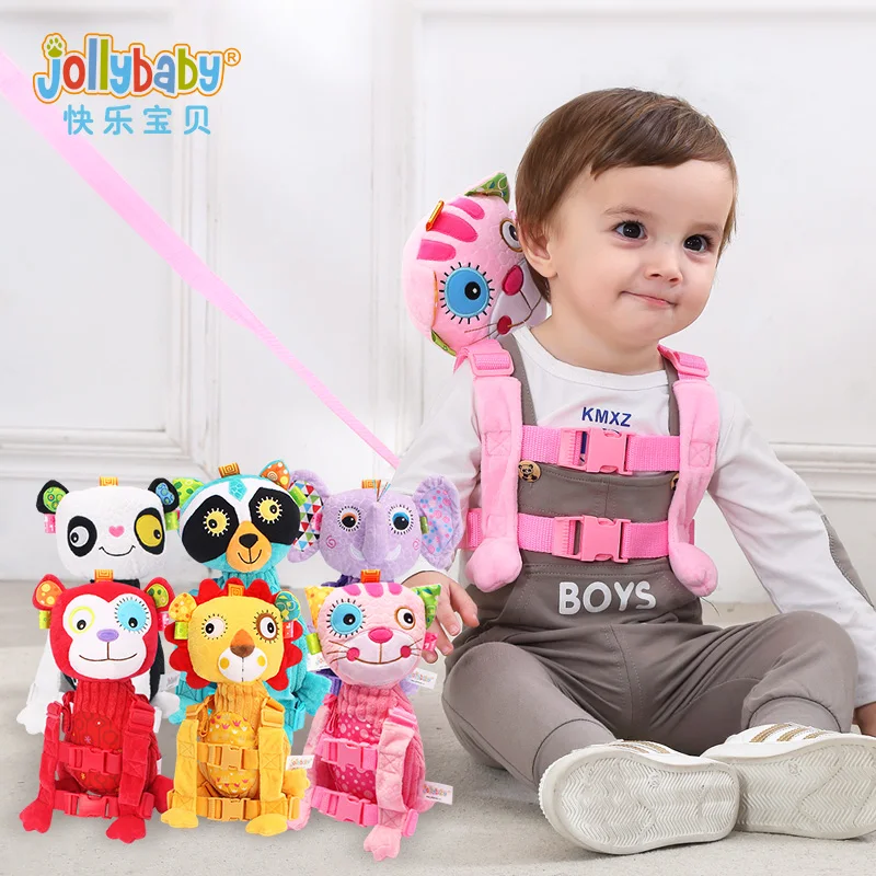 JOLLYBABY Детский плюшевый рюкзак с набивными животными для детей от 1 до 3 лет