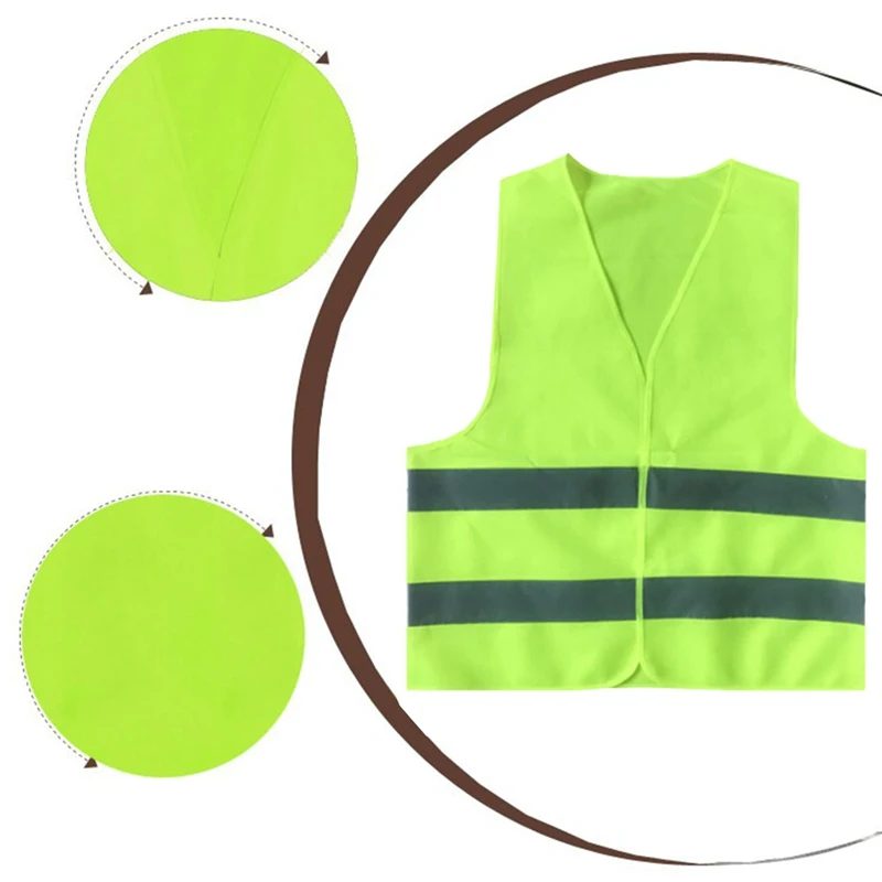 1 шт. светоотражающий жилет рабочая одежда обеспечивает высокую видимость День Ночь для бега Велоспорт жилет для предупреждение безопасности