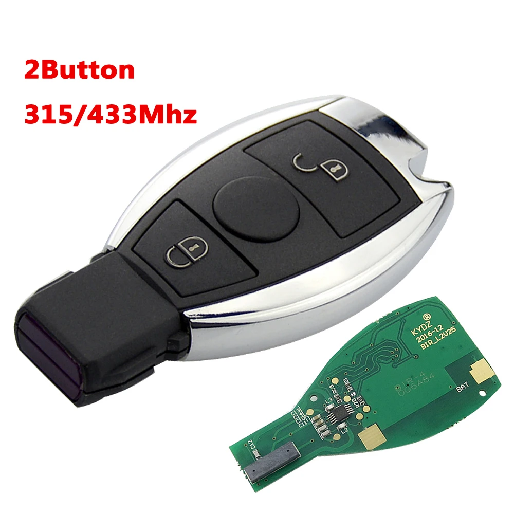 OkeyTech 2 3 4 кнопки 315 МГц 433 смарт карта дистанционный ключ для Mercedes Benz 2000 + NEC BGA