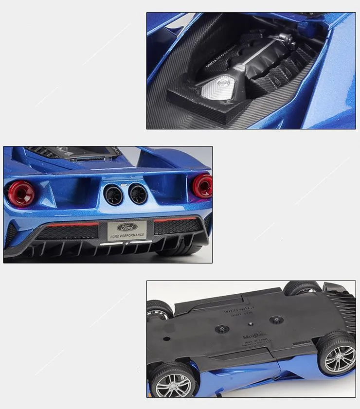 1:18 сплава игрушки спортивный автомобиль, высокая моделирования Ford GT, передовые Коллекционная модель литая металлическая модель игрушка автомобиля