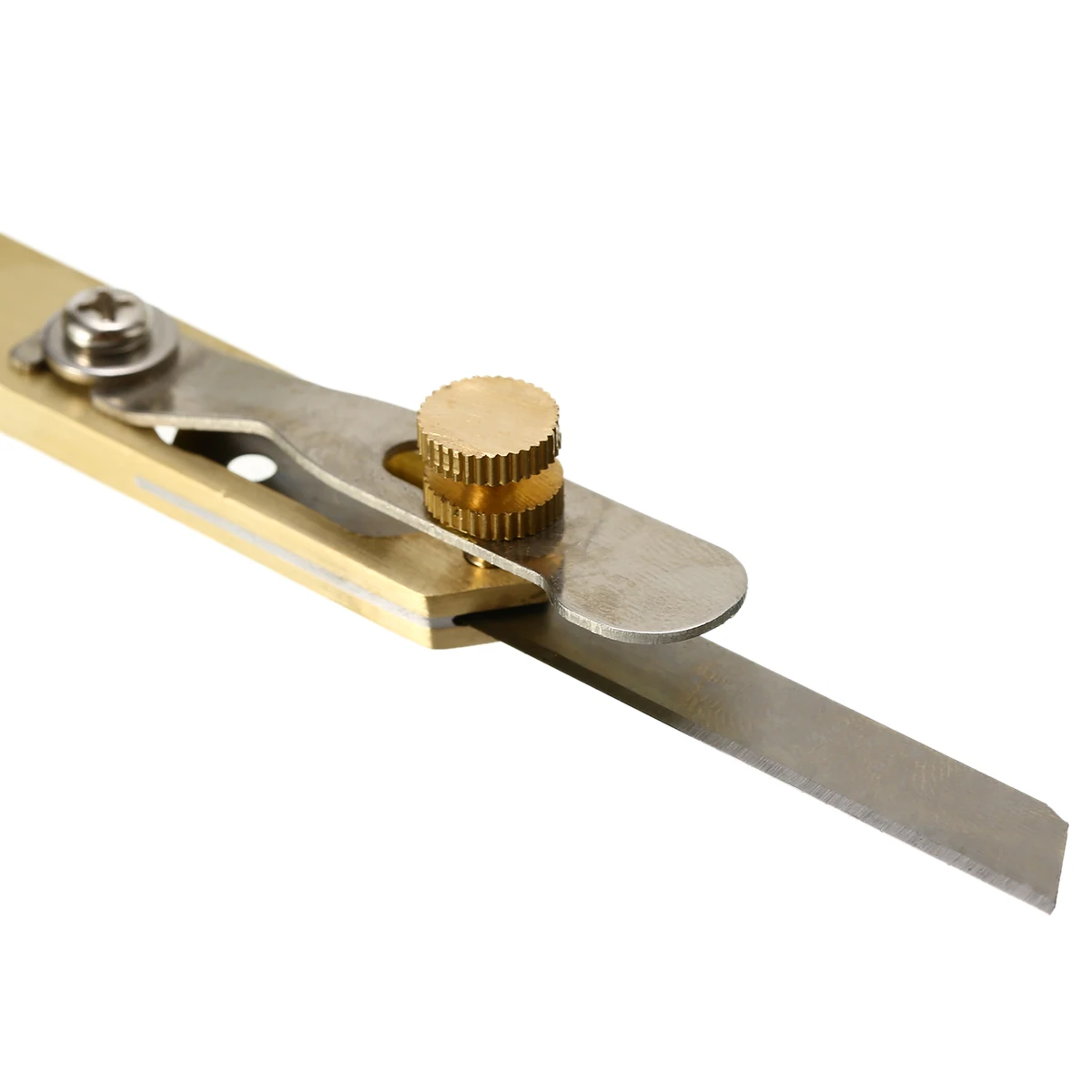 1pcs Leather Craft Tools DIY Incision Cutter Knife Copper Trimming Tool with Blade for Cutting Patchwork Fabric Splitter