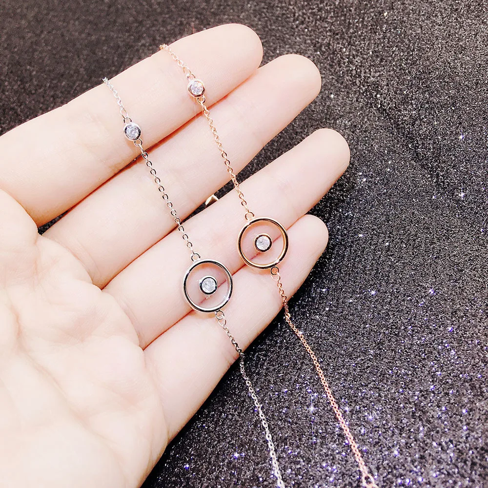 

TSHOU52 Rose gold fashion temperament cool wind jewelry ladies jewelry
