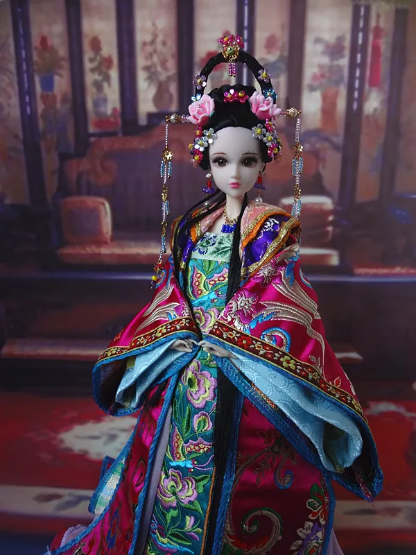 Винтажная Китайская древняя красота Коллекционная кукла Династия Тан куклы принцессы красивые восточные куклы игрушки для девочек