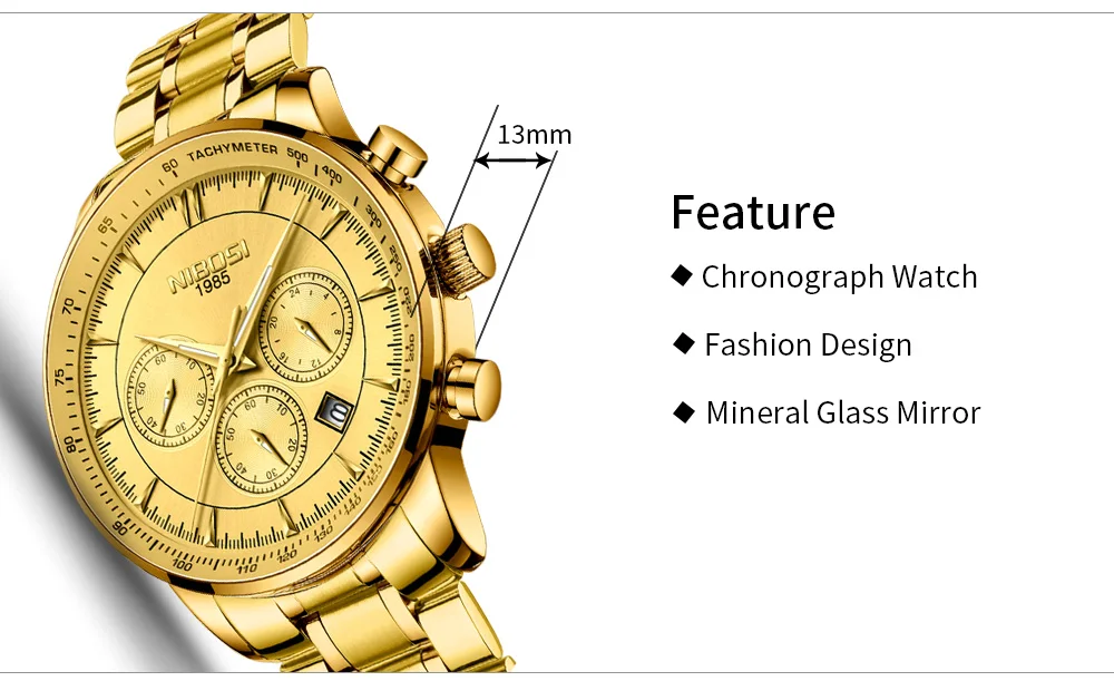 Relogio Masculino NIBOSI Quartz Watches Men Steel Band Men Watches 2018 Luxury Brand Waterproof Wrist Watches For Men Brand Saat (5)