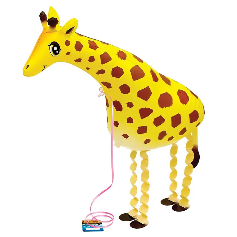 

Zoo Jungle animal Party Decor Big Walking Giraffe Mylar Kids Children Favours children room decors foil Balloon