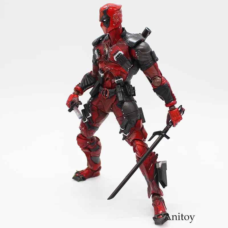 Дэдпул фигурка X-men Marvel Universe Variant Play Arts Kai Deadpool оружие ПВХ фигурка Коллекционная модель кукла игрушка 26 см