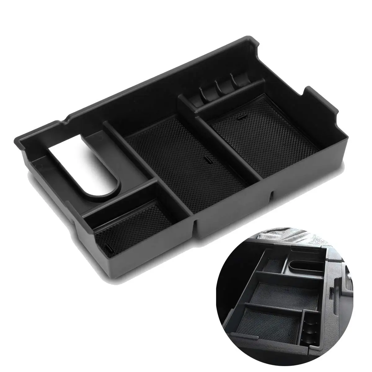 Armrest Center Console Tray Secondary Storage Box For 2014-2018 Toyota Tundra