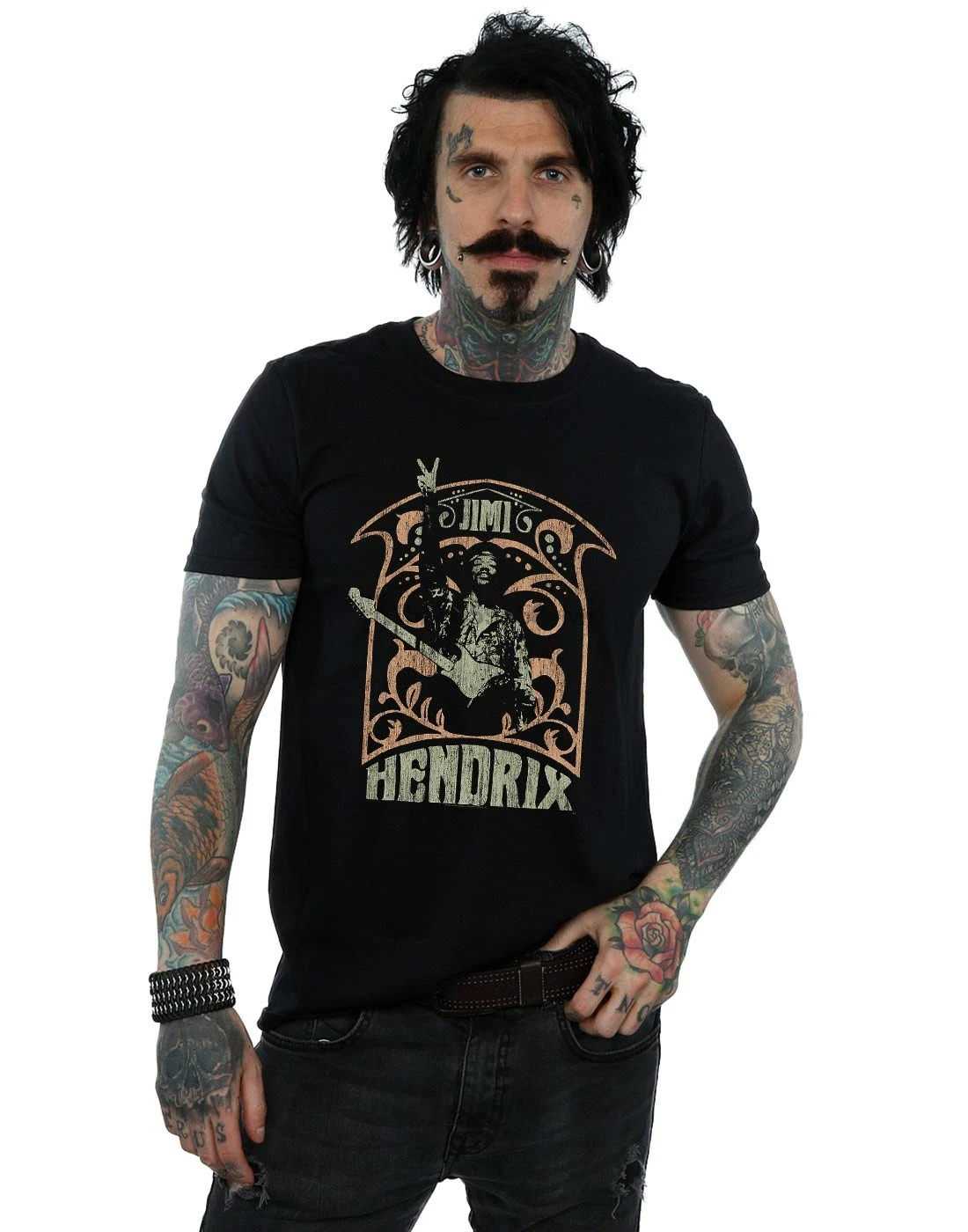

Jimi Hendrix Men's Art Nouveau T-Shirt