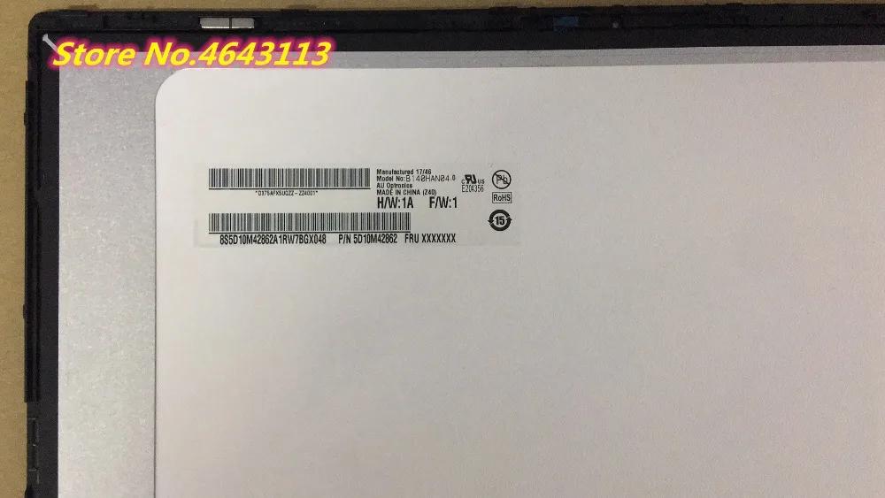 1" светодиодный ЖК-дисплей Сенсорная панель с рамкой для lenovo Yoga 530-14ARR 81H9006NGE 81H9000VGE 81H9003DGE 2 o