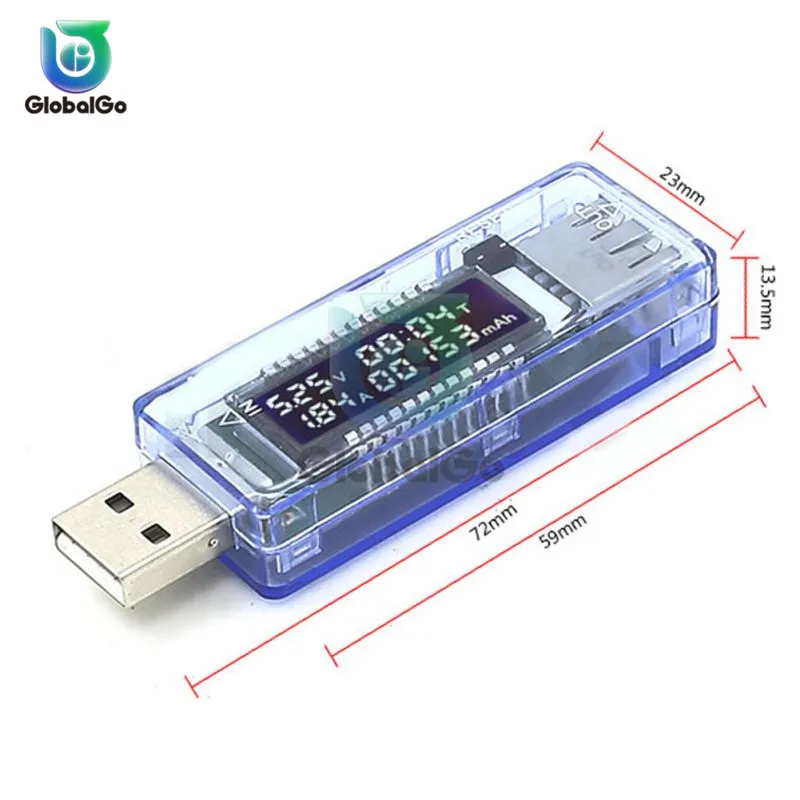 ЖК-дисплей цифровой вольтметр амперметр DC USB измеритель напряжения тока детектор тестер Usb зарядное устройство банк питания доктор индикатор