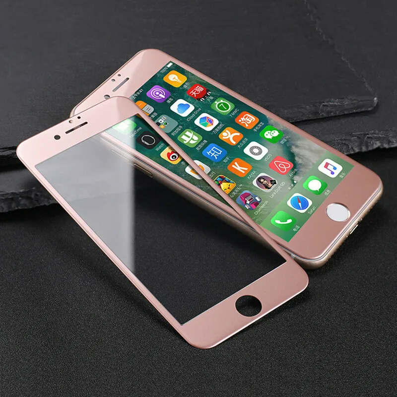 Для iPhone XS XR 7Plus защитная стеклянная пленка 3D изогнутые края полное покрытие