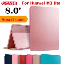 Kaku Imán M3 cubierta Del Tirón Inteligente para Huawei MediaPad Lite caja de la Tableta de 8 8.0 CPN-W09 CPN-AL00 Auto Estela Del Sueño de cuero caso