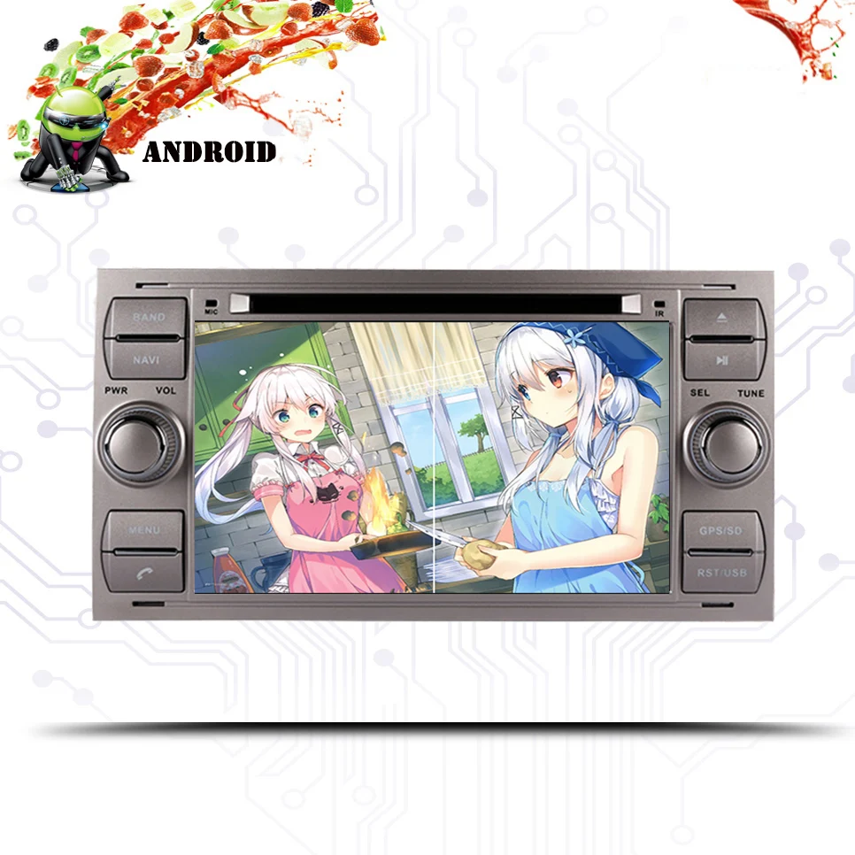 Sale 2 din Android 9.0 Octa Core Car DVD Player GPS Navi for FORD FOCUS/MONDEO/C-MAX with Audio Radio Stereo Head Unit Auto Sat Navi 3