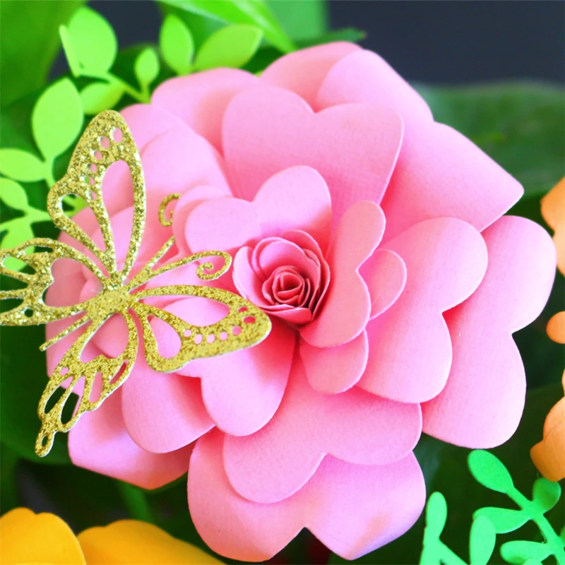 SCD1126 Flower Metal Cutting Dies For Scrapbooking Stencils DIY Album Cards Decoration Embossing Folder Craft Die Cuts Tools New