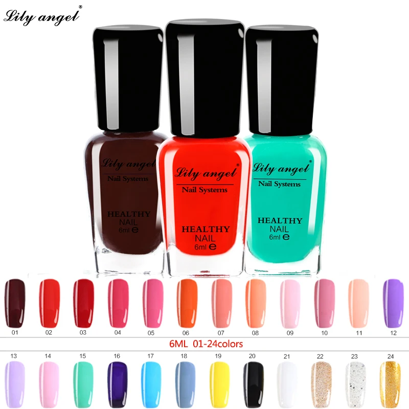 Lily angel 48 colors Colorful 6ml Nail Polish Gel Paint Peel off Water Based Nails Art Glue Quick Drying Beauty Tools NO.1-24 Lily angel 48 colors Colorful 6ml Nail Polish Gel Paint Peel off Water Based Nails Art Glue Quick Drying Beauty Tools NO.1-24