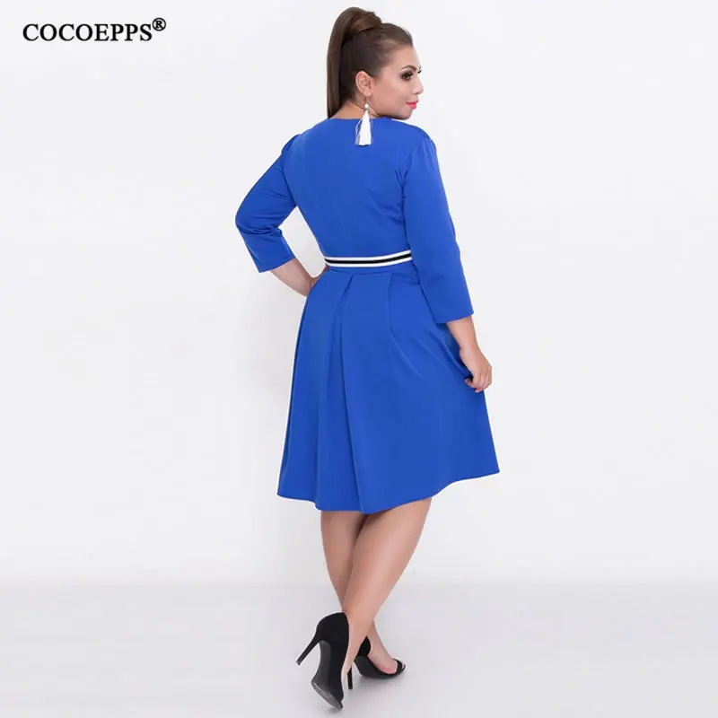 5XL 6XL 2019 осень большой Размеры женское кружевное платье Повседневная одежда