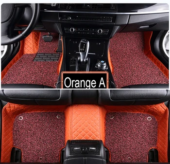 

Car floor mats for Honda Accord CRV City HRV Vezel Crosstour Fit car-styling leather Anti-slip carpet liners