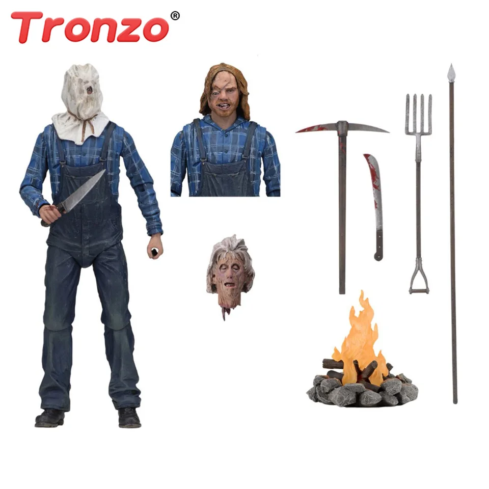 

Tronzo Action Figure NECA Friday The 13th Jason Figure 18cm Jason Joint Movable Model Collection Decor For Halloween Gift