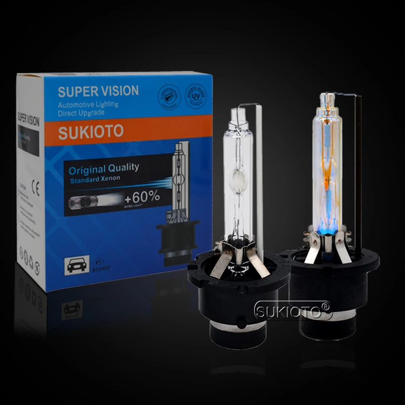Ксеноновая лампа SUKIOTO 55 Вт Xenon D2S 3000K желтая D4S ксеноновая 4300K 5000K 6000K D3S D1S 55W Hid лампы