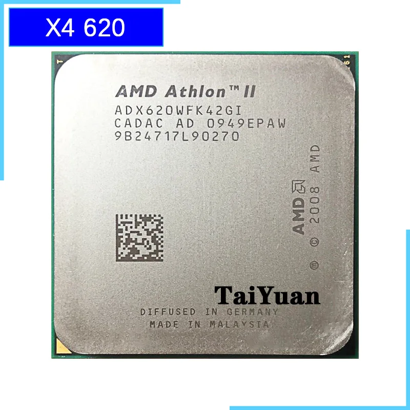 Четырехъядерный процессор AMD Athlon II X4 620 2,6 ГГц ADX620WFK42GI Socket AM3