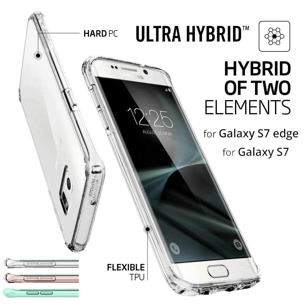 bilder für Aliantech Ultra Hybrid/Kristall Shell Fall für Samsung Galaxy S7 rand/Galaxy S7 mit Clear Rückseite + TPU Rahmen bilder für Aliantech Ultra Hybrid/Kristall Shell Fall für Samsung Galaxy S7 rand/Galaxy S7 mit Clear Rückseite + TPU Rahmen