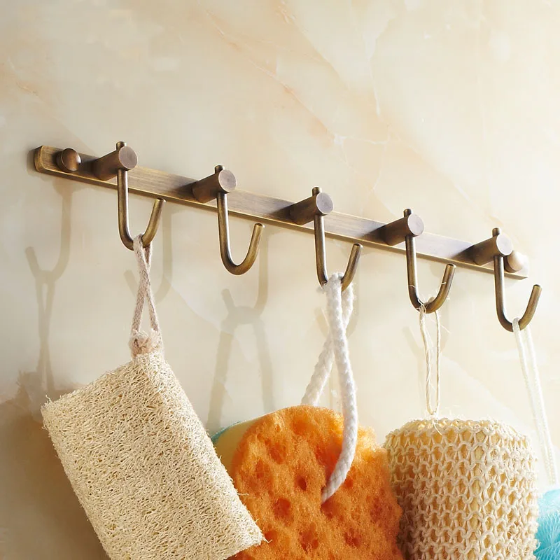 3~7 robe hooks European copper antique, Bathroom / kitchen ...