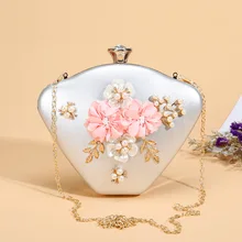 Meloke, хит, женские кожаные вечерние сумки, ручная работа, цветы, вечерние сумки с цепочкой, для банкета, клатч, кошелек, Прямая поставка, MN1270