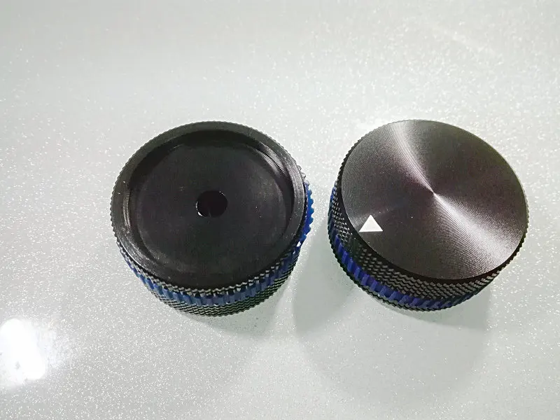 

Fast Free Ship Black knob Solid Aluminum Alloy Volume Knob 40*18MM Screw fastening type Potentiometer Knob