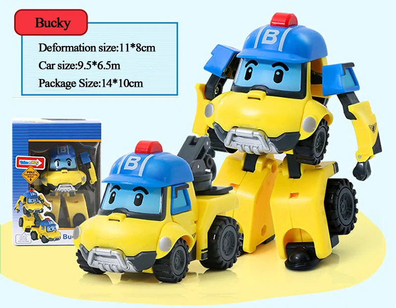 6 стилей Acion фигурка Робокар Корея робот автомобиль трансформация поли игрушки красный синий зеленый розовый подарок для детей F4