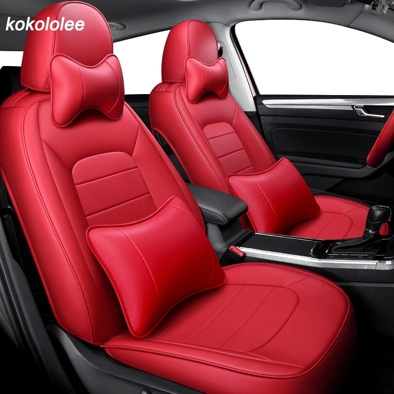 

kokololee leather car seat cover for Volkswagen vw passat b5 b6 b7 b8 2000-2007 year 2011-2019 years make the Custom car seats
