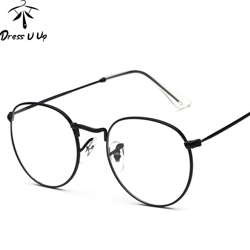 

DRESSUUP Vintage Eyeglasses Frame Women Men Computer Optical Eye Glasses Spectacle For Women's Transparent Clear Lens Female