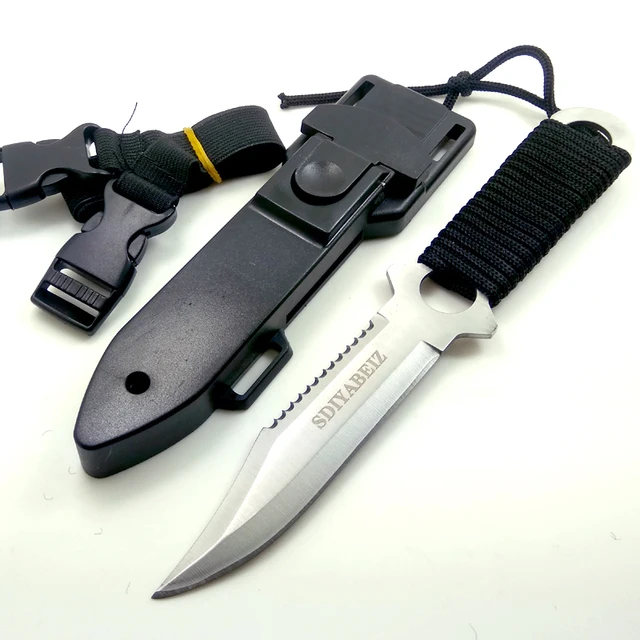 Fixed Blade Knife Hunting Stainless Steel Tactical Knives Outdoor Camping Hand Tool Sheath Diving Survival Knife SDIYABEIZ 2