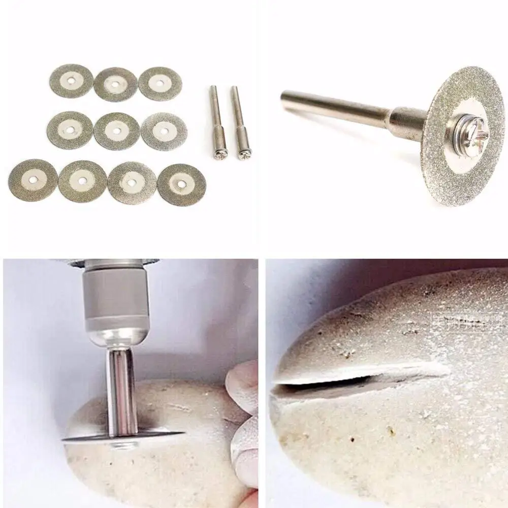 10 шт. 20-30 мм алмазные режущие диски отрезать лопастная дрель для принадлежностей для вращающихся инструментов Dremel абразивный диск Dremel аксессуары диско de корте