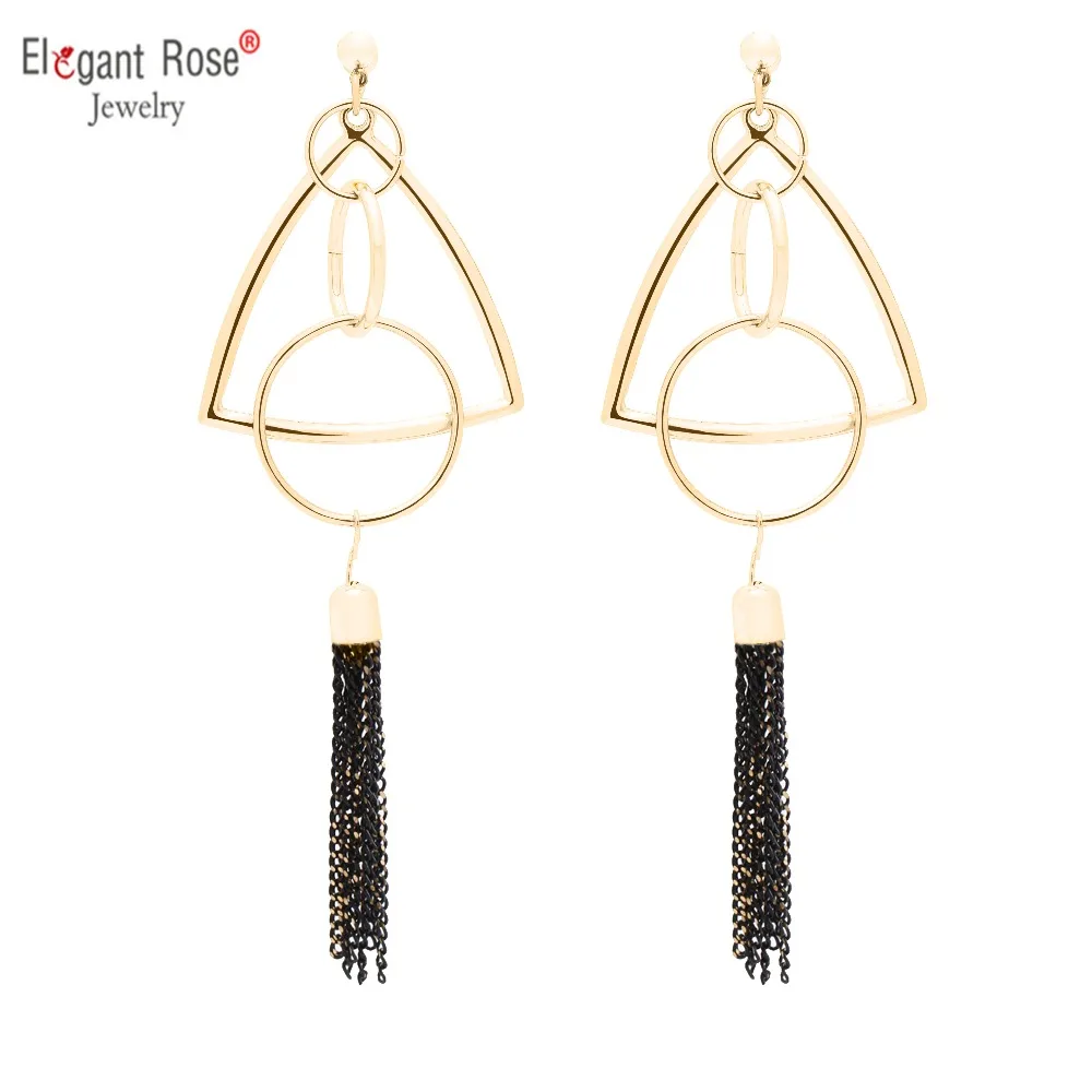 2017 New product Wonderful Fashion Alloy Golden Drop Earrings for