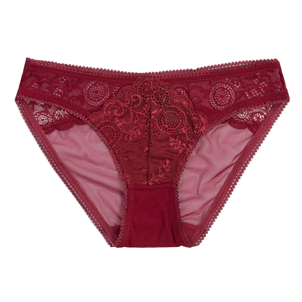 Transparent underwear, net gauze sexy underwear, low waist female