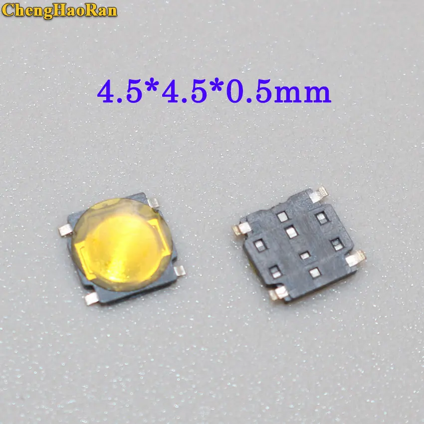 

ChengHaoRan 5pcs 10pcs micro switch 4.5*4.5*0.5mm SMD Push Button Switch Thin Film Tact 4.5*4.5