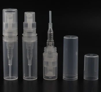 

3000Pcs/Lot 2ML Clear Mini Plastic Spray Perfume Bottle Empty Small Sample Perfume Atomizer Container Cosmetic Spray Bottles