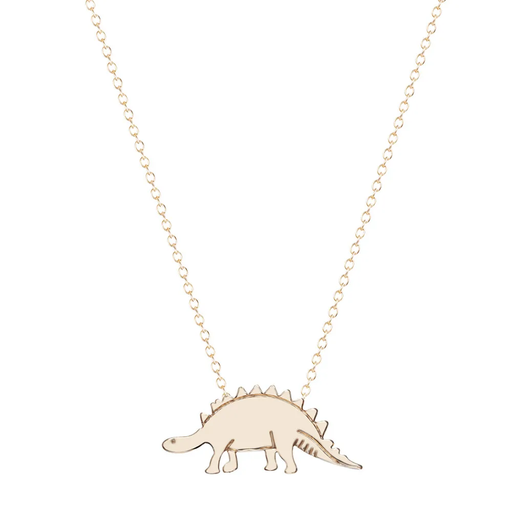 

Kinitial Tiny Animal Dinosaur Necklaces for Women Stegosaurus Necklaces & Pendants cs go Best Friend Jewelry collares de moda