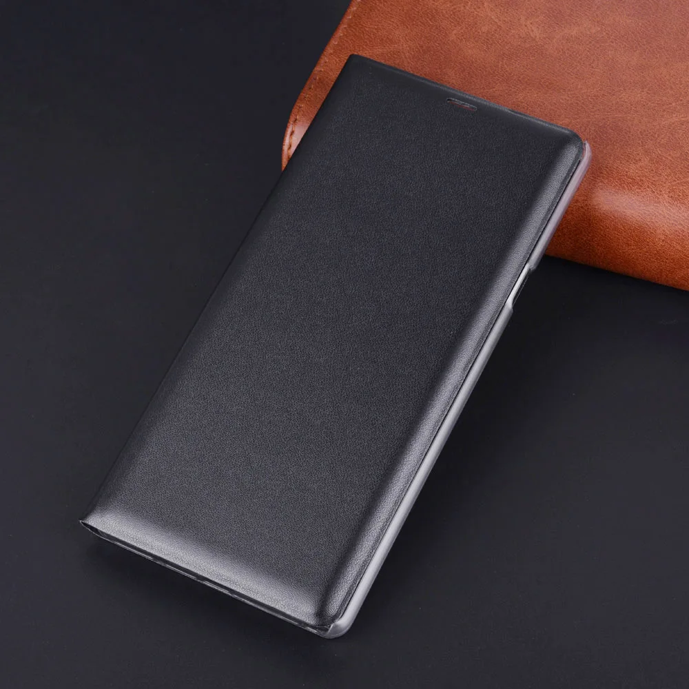 Роскошный кожаный флип-чехол для samsung Galaxy Note 9 SM N960 Чехол-бумажник С слот для карт для samsung Note9, SM-N960F, противоударный чехол - Цвет: Black