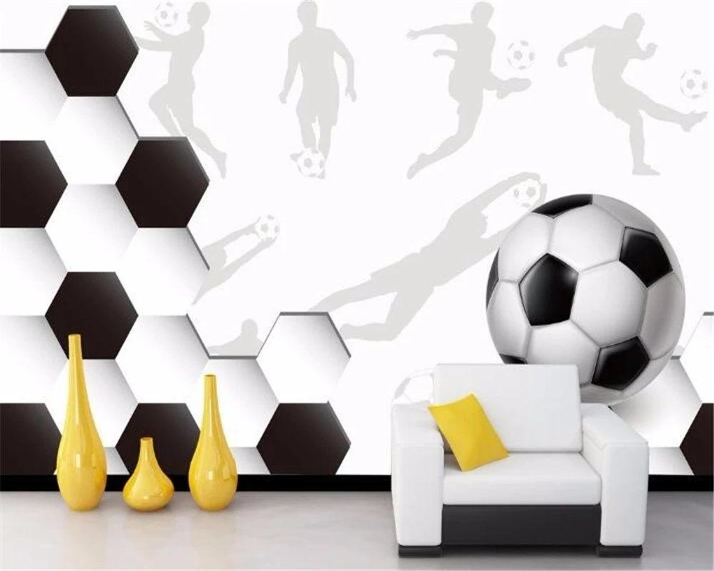 beibehang 3d sports soccer grande papel de parede 01