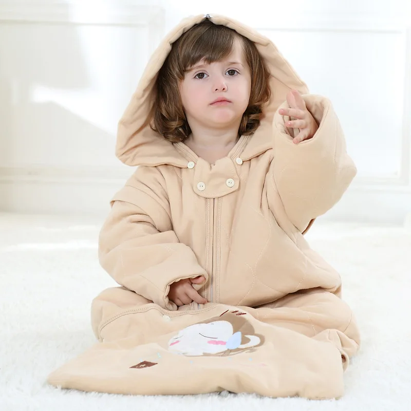 

Cotton Baby Sleeping Bag Colored Cotton Child Long Sleep Sacks Spring Autumn Anti-kick Air-conditioned Sleeping Sack