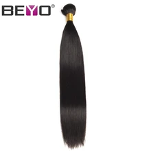 Beyo Straight Hair Raw Indian Hair 10inch-26inch 100% Human Hair Weave Bundles Natural Color 1PCS Free Shipping Non-remy Hair