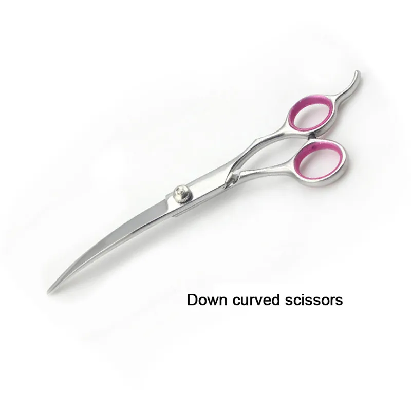 6inch Stainless Steel Pet Gromming Scissors Dog Cat Cutting Hair Shears Sharp Edge Barber Up Curved Down Curved Blade Scissors11